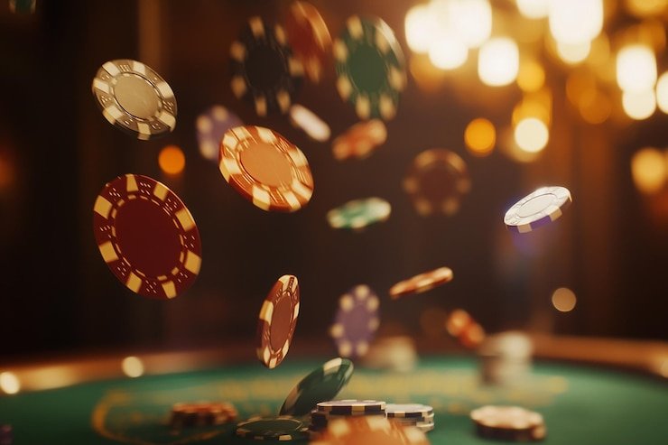 Studio kasino langsung papi togel dengan meja roulette dan dealer profesional