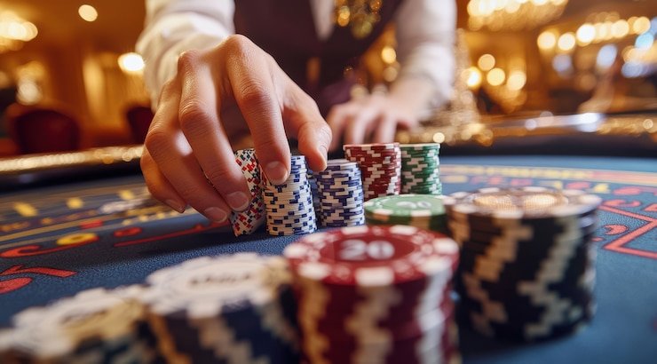 Tangkapan layar permainan kasino langsung papi togel di smartphone